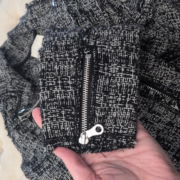 Rebecca Taylor Black and White Tweed Blazer - Picture 9 of 9